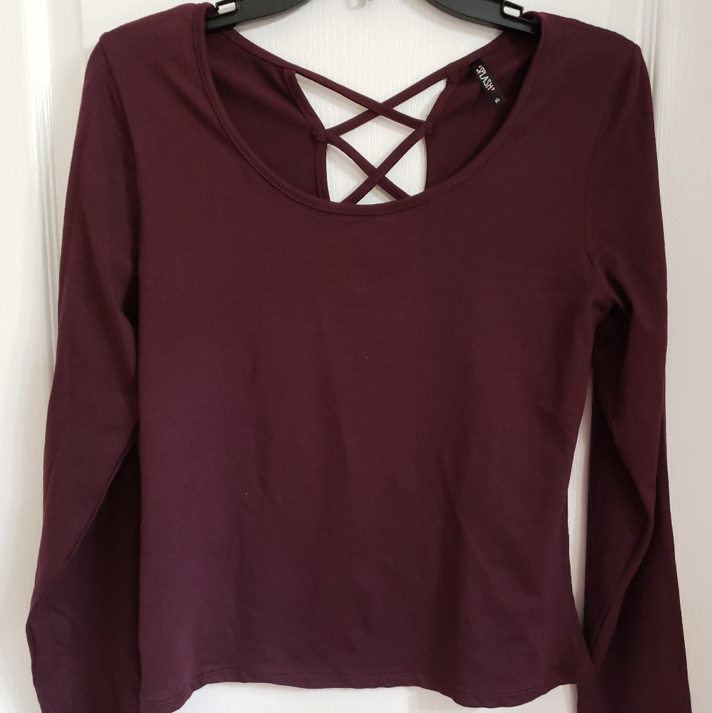 Splash Burgundy Top